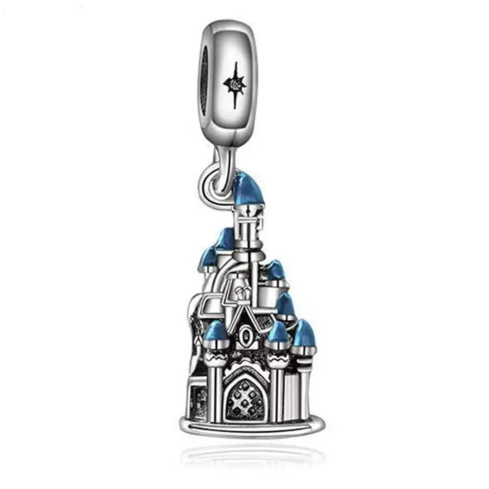Lkwidi Magic Castle Dangle Charm 925 Sterling Silver Pendant | Unique Jewelry Beads Gift for Women - main product image