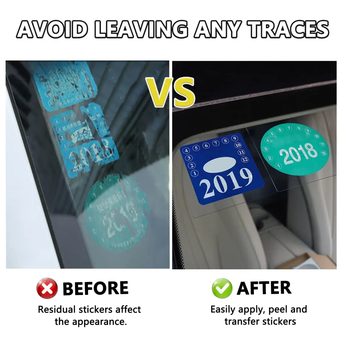 PUSNMI Clear Static Cling Film 12PCS 16cm x 16cm (6.3"x6.3") | Reusable Window Decal Applicator - view 3