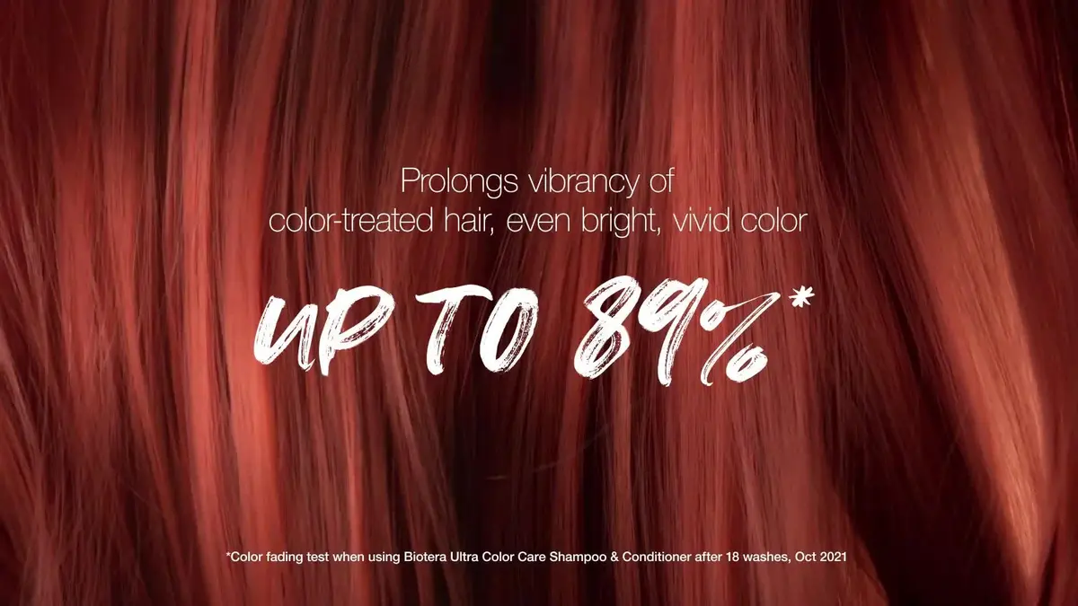 Biotera Ultra Color Care Shampoo for Vivid Color-Treated Hair | Protects & Extends Vibrancy with Coconut & Orchid Extract, Vegan, Sulfate-Free, 15.2 Fl Oz - view 9