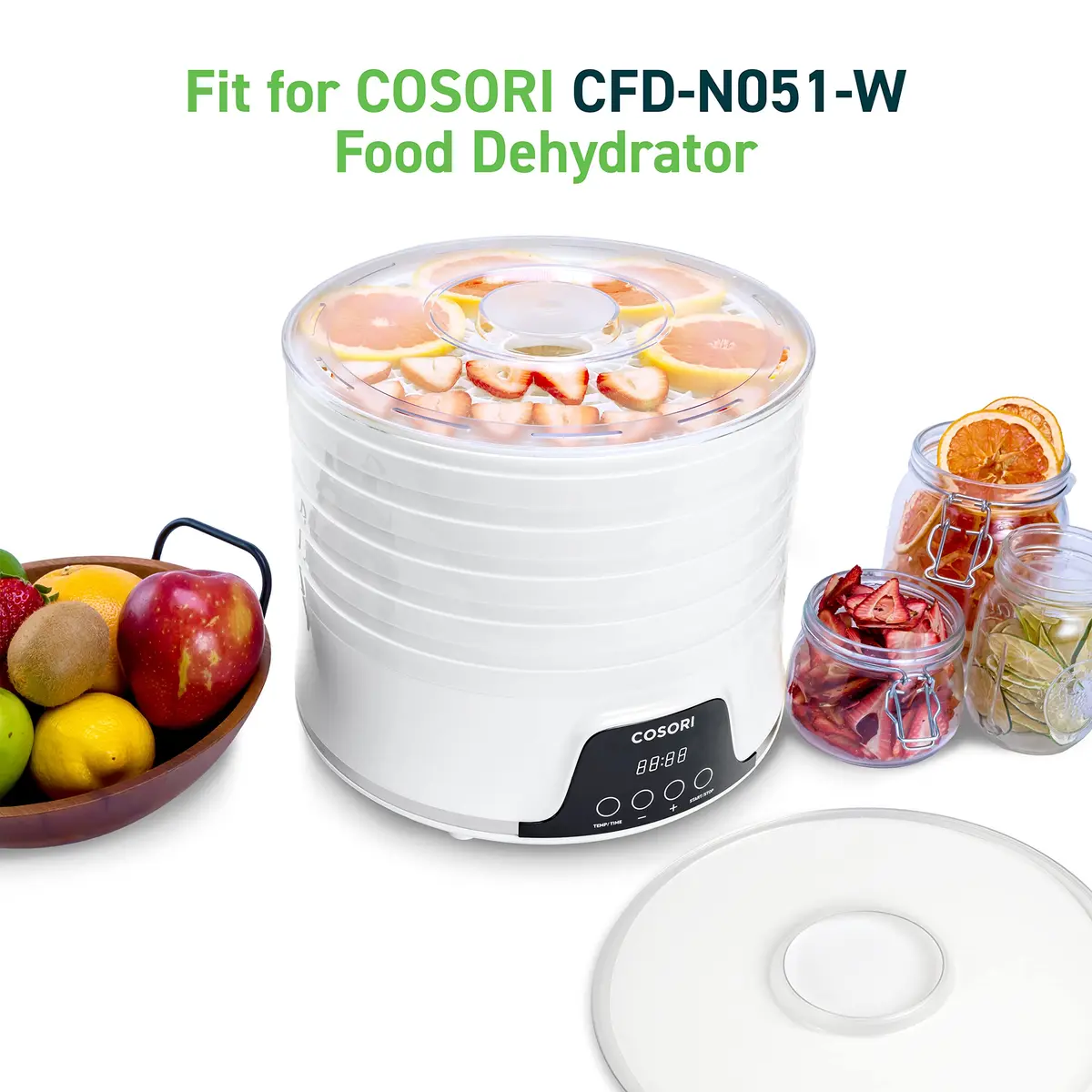 Cosori Food Dehydrator Fruit Leather Roll Sheets, 2 Pack | BPA-Free, 11.73 x 11.57 inches, Compatible with CFD-N051-W - view 2