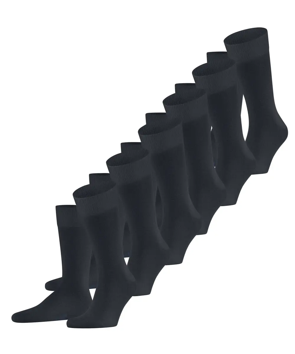 FALKE Happy 6-Pack Men's Socks, Dark Navy Blue 6375 | Comfortable Cotton Fit for Men in India - main product image