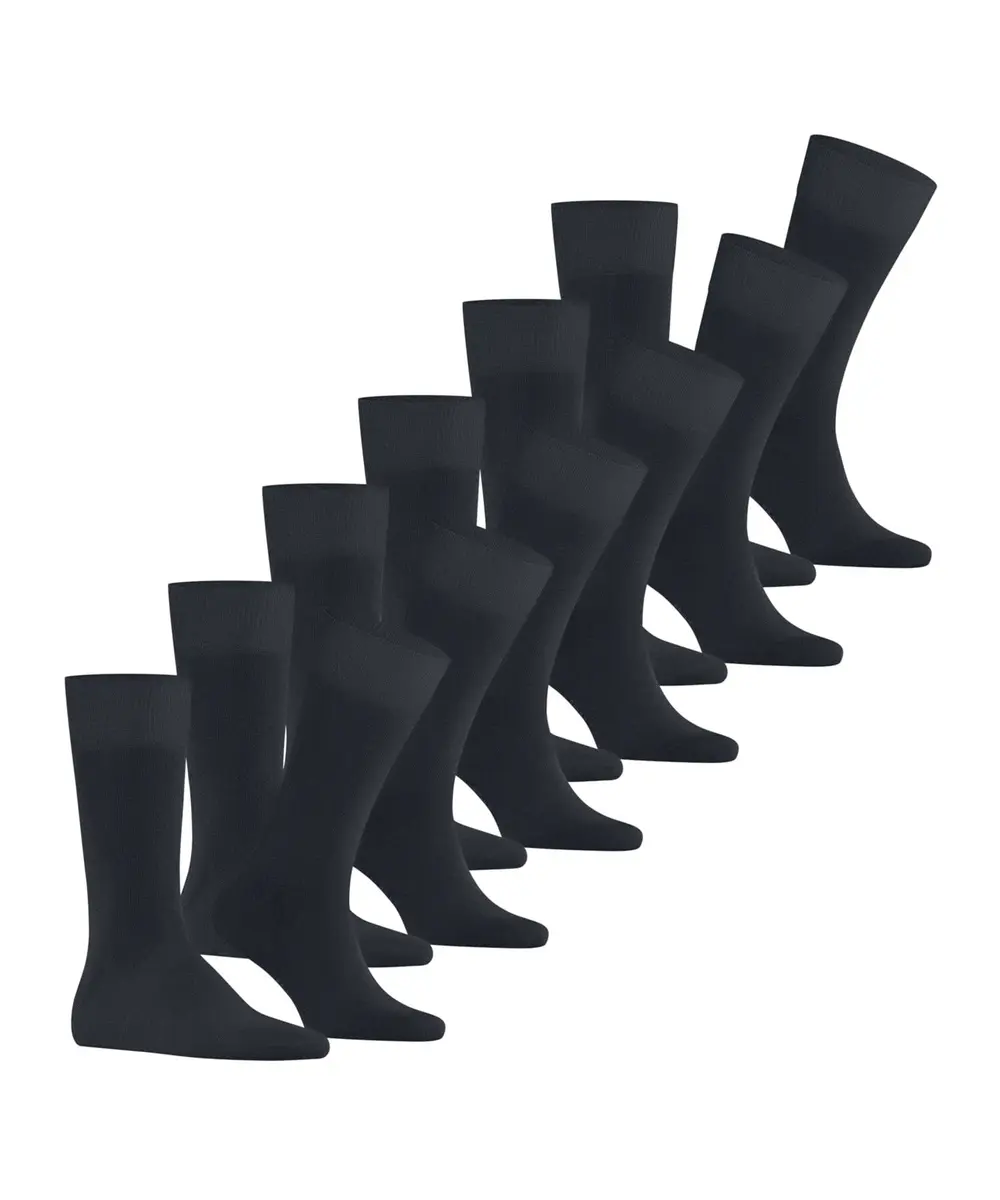 FALKE Happy 6-Pack Men's Socks, Dark Navy Blue 6375 | Comfortable Cotton Fit for Men in India - view 2