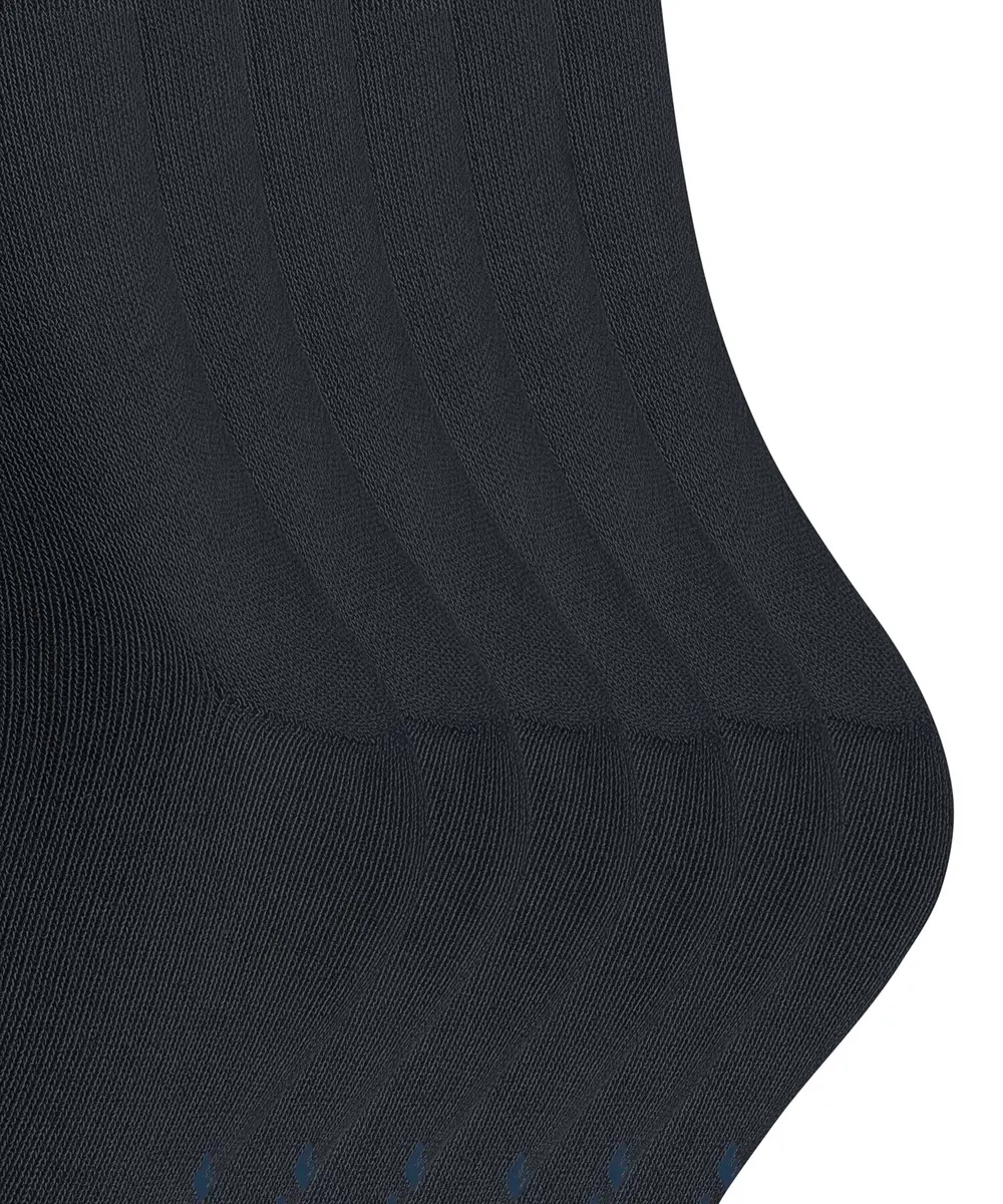 FALKE Happy 6-Pack Men's Socks, Dark Navy Blue 6375 | Comfortable Cotton Fit for Men in India - view 3