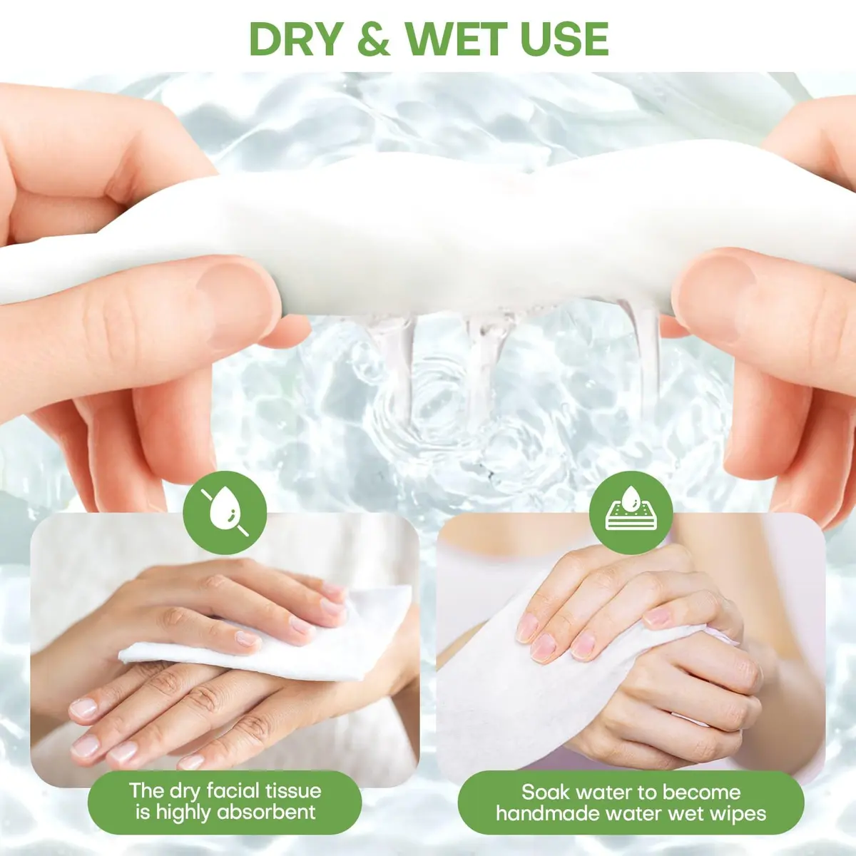 fancyou Compressed Towel Tablets 100 Count (Pack of 1) | Disposable Face Washcloths for Travel, Gym, Home - view 7