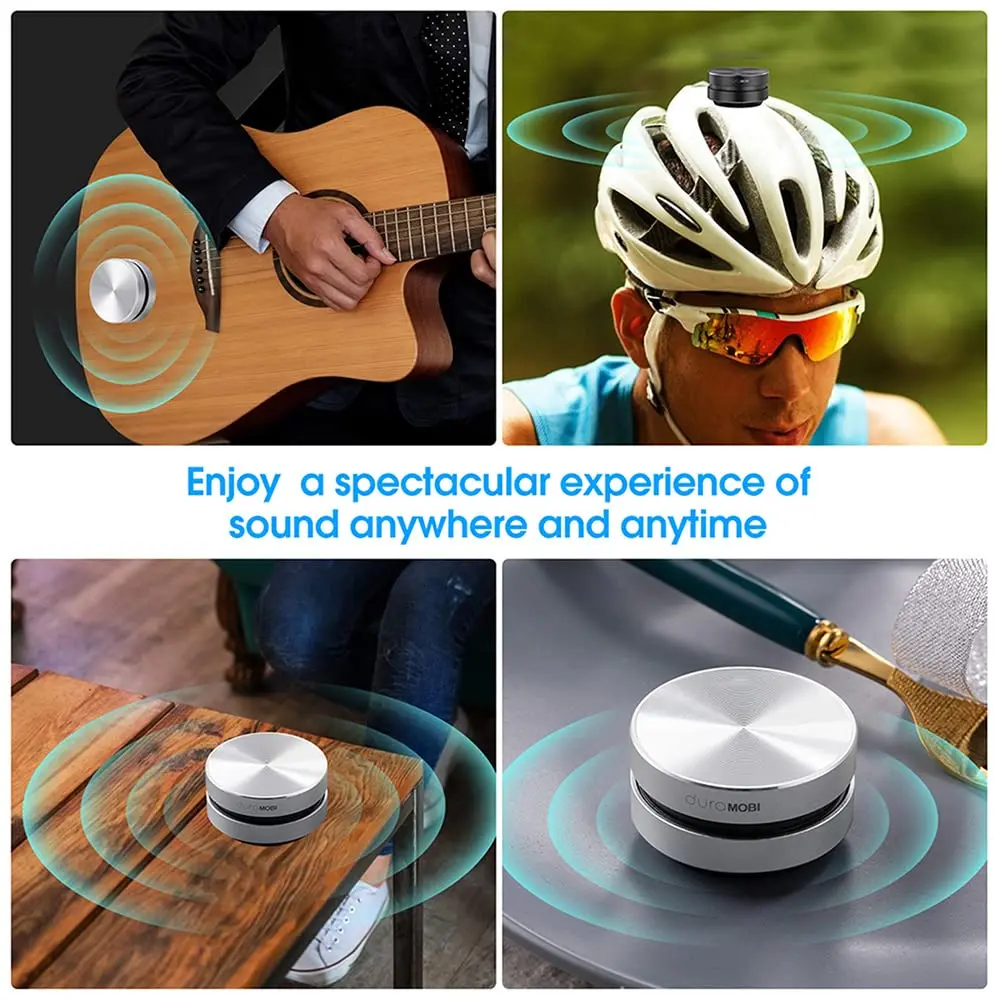 Splenssy Bone Conduction Mini Speaker 2 Pack | Portable Wireless Stereo Sound with Built-in Mic - view 3