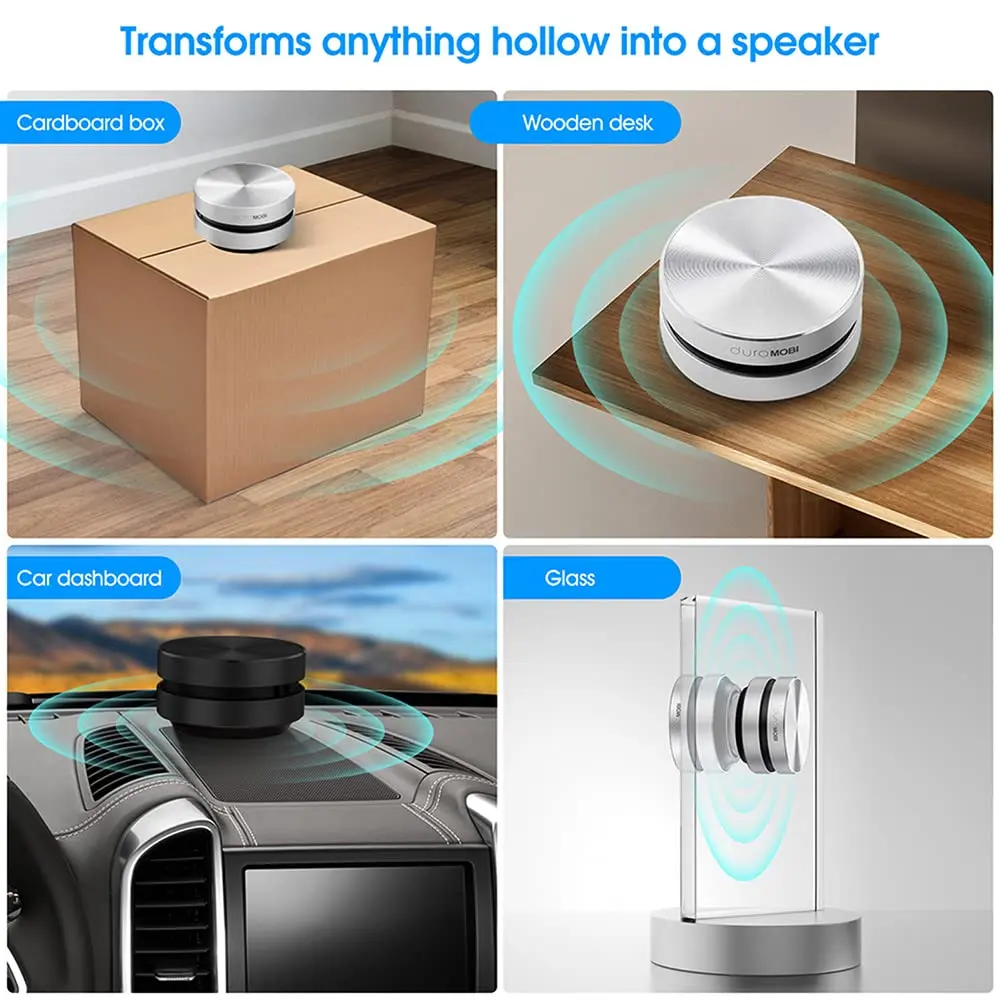 Splenssy Bone Conduction Mini Speaker 2 Pack | Portable Wireless Stereo Sound with Built-in Mic - view 4