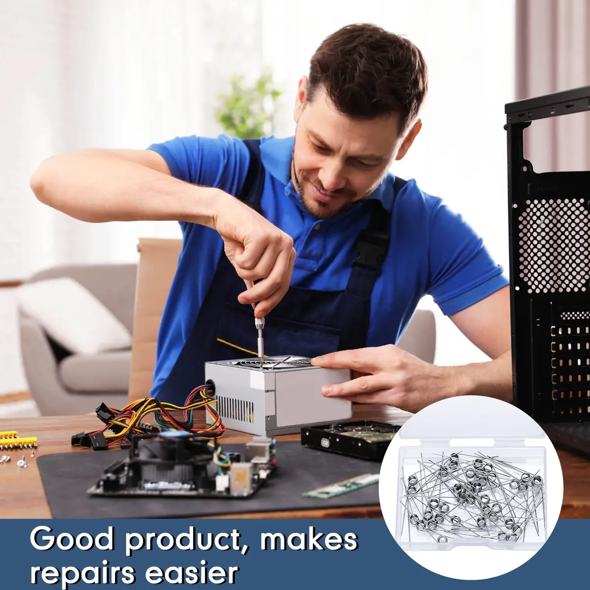 Dunzy Stainless Steel Tiny Torsion Spring 0.5mm Wire | Durable Repair & DIY Tool - view 5