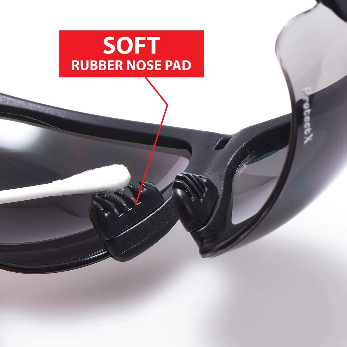 ProtectX Super Light Safety Glasses, Pathfinder Tinted Smoke | Impact & Scratch Resistant, Adjustable, ANSI Z87.1 Rated, UV AB Protection, 2 Pack - view 6