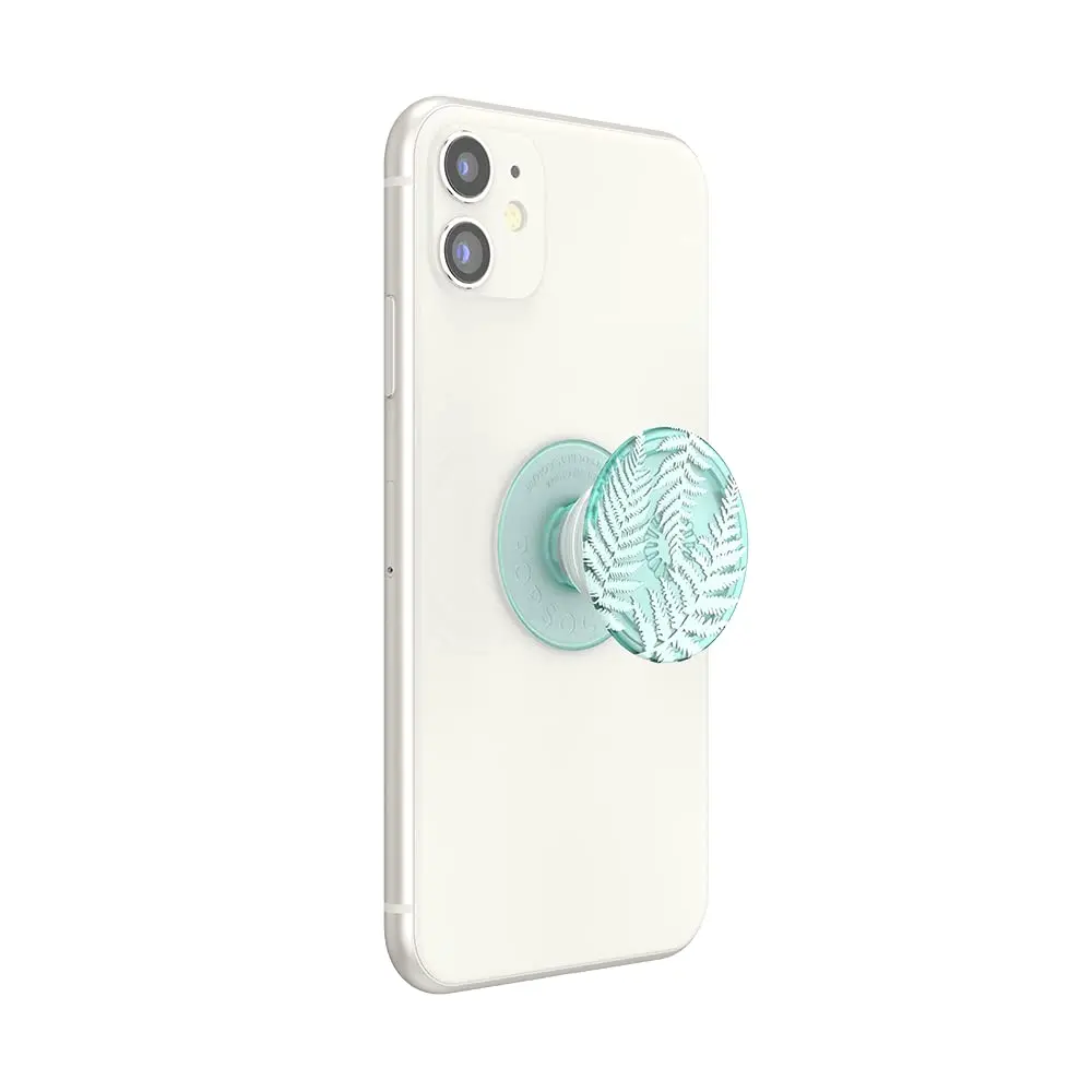 PopSockets Adhesive Phone Grip, Holder- Translucent Fern | Eco-Friendly, Secure & Swappable - view 2