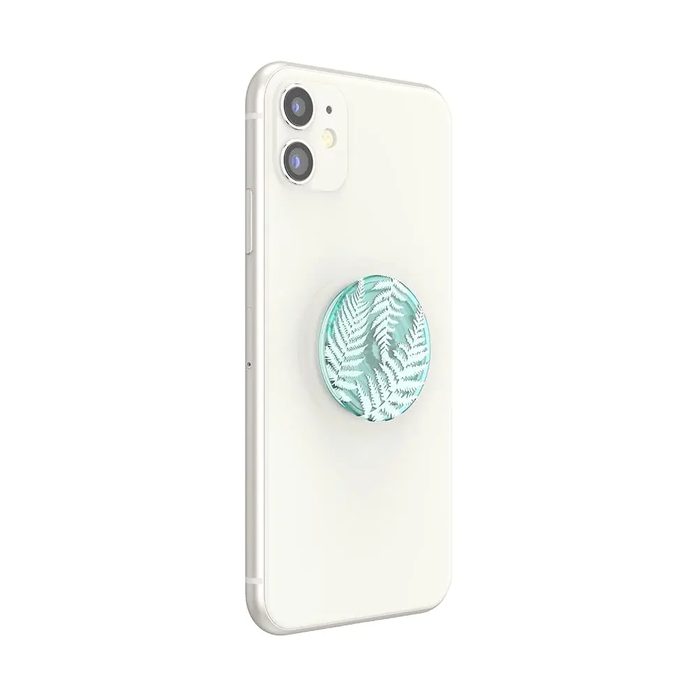 PopSockets Adhesive Phone Grip, Holder- Translucent Fern | Eco-Friendly, Secure & Swappable - view 3
