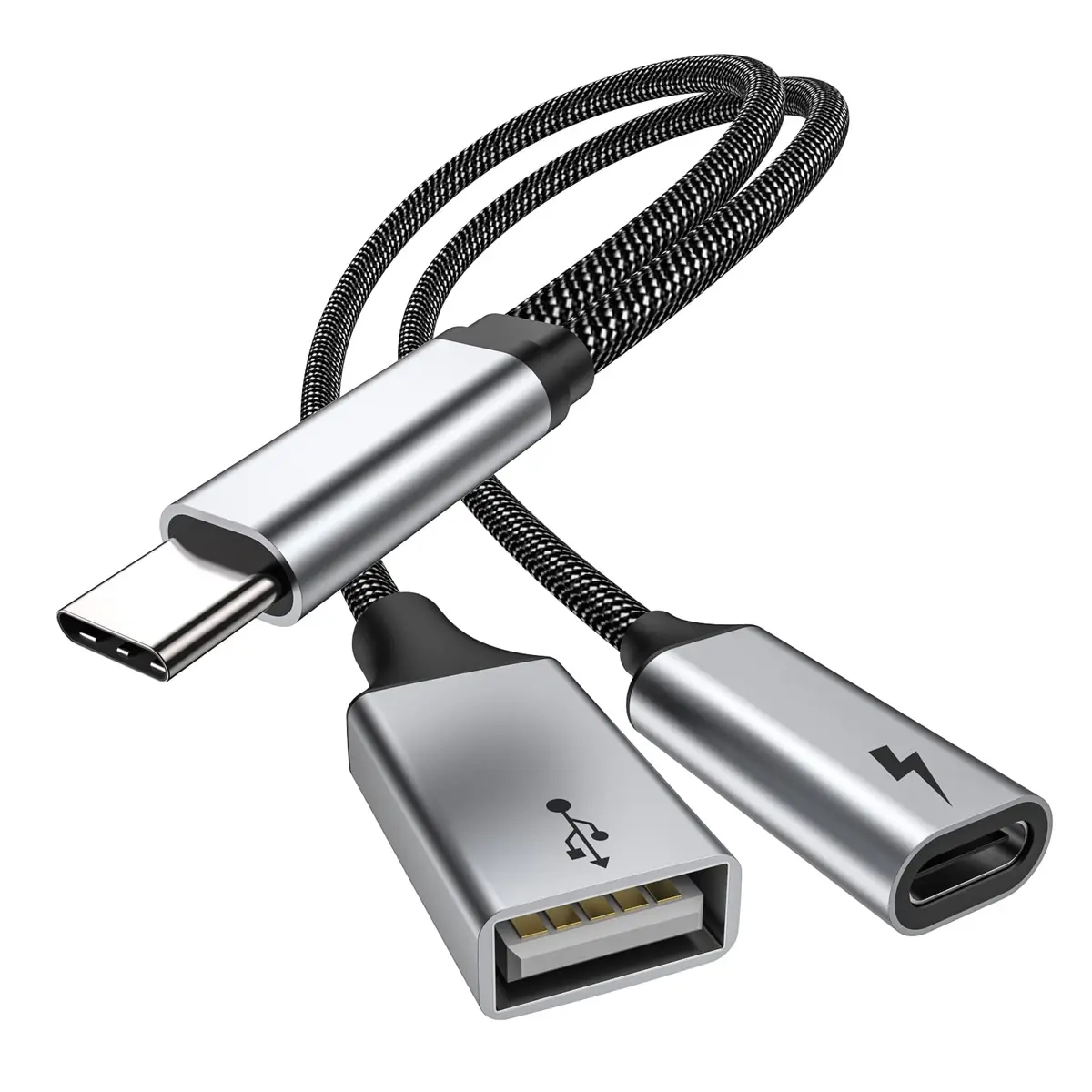 MOGOOD USB C OTG Adapter with 60W PD Fast Charge | Compatible for Steam Deck, Galaxy S26, Switch, Chromecast, Pi-KVM - main product image