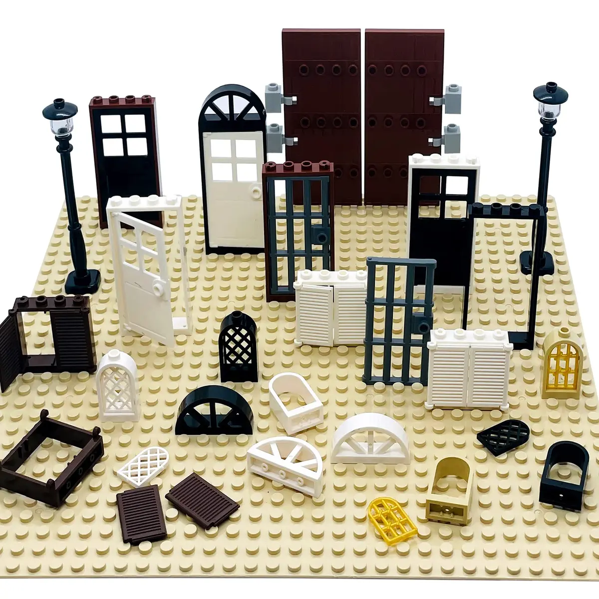 Miutrue Building Bricks Kit Glasses Windows and Doors Set Accessories | Compatible with Major Brands for Kids - view 5