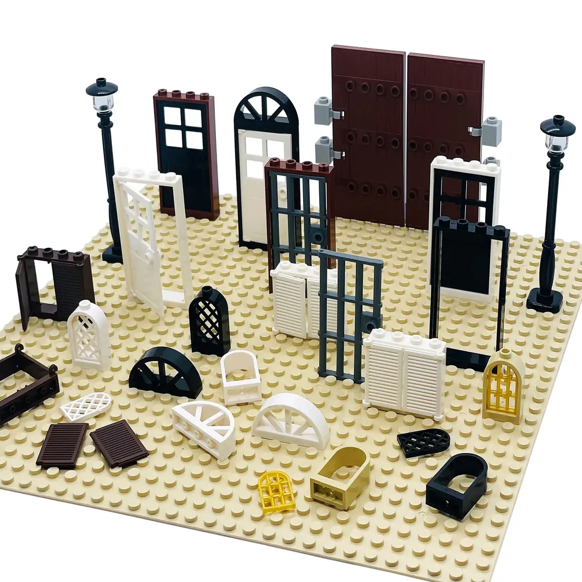 Miutrue Building Bricks Kit Glasses Windows and Doors Set Accessories | Compatible with Major Brands for Kids - view 4