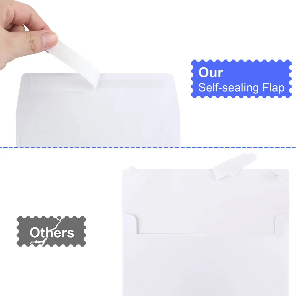 Joyberg Blank Cards and Envelopes 4x6 Inch, 30 Pack White Invitation Cardstock with 30 Pack Envelopes | Self-Seal for All Occasions - view 3
