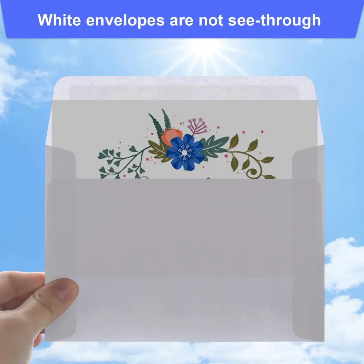 Joyberg Blank Cards and Envelopes 4x6 Inch, 30 Pack White Invitation Cardstock with 30 Pack Envelopes | Self-Seal for All Occasions - view 4