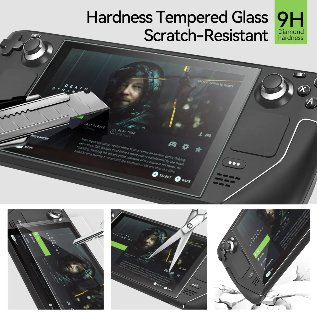 ivoler Ultra HD Clear Screen Protector for Steam Deck OLED/LCD 2-Pack | 99.9% Transparency, Scratch-Resistant, 7.4''/7'' Compatible - view 5