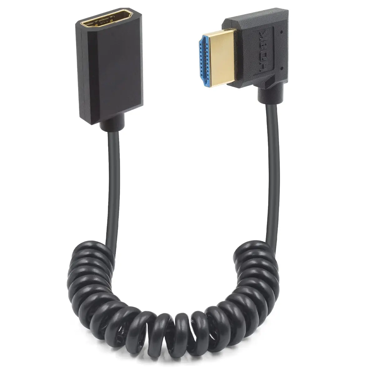 Duttek 8K HDMI Extender Cable 1.2M | Ultra Thin 48Gbps Coiled HDMI 2.1 Cable, Compatible with MacBook Pro, PS5, Xbox Series X - main product image