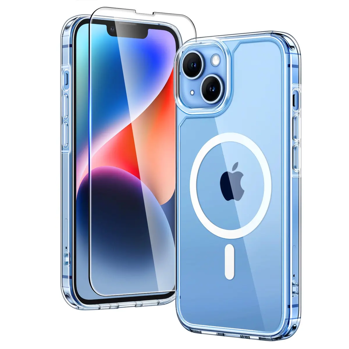 TAURI for iPhone 14 Case, Compatible with MagSafe, Clear | Military-Grade Shockproof & Anti-Yellowing - main product image