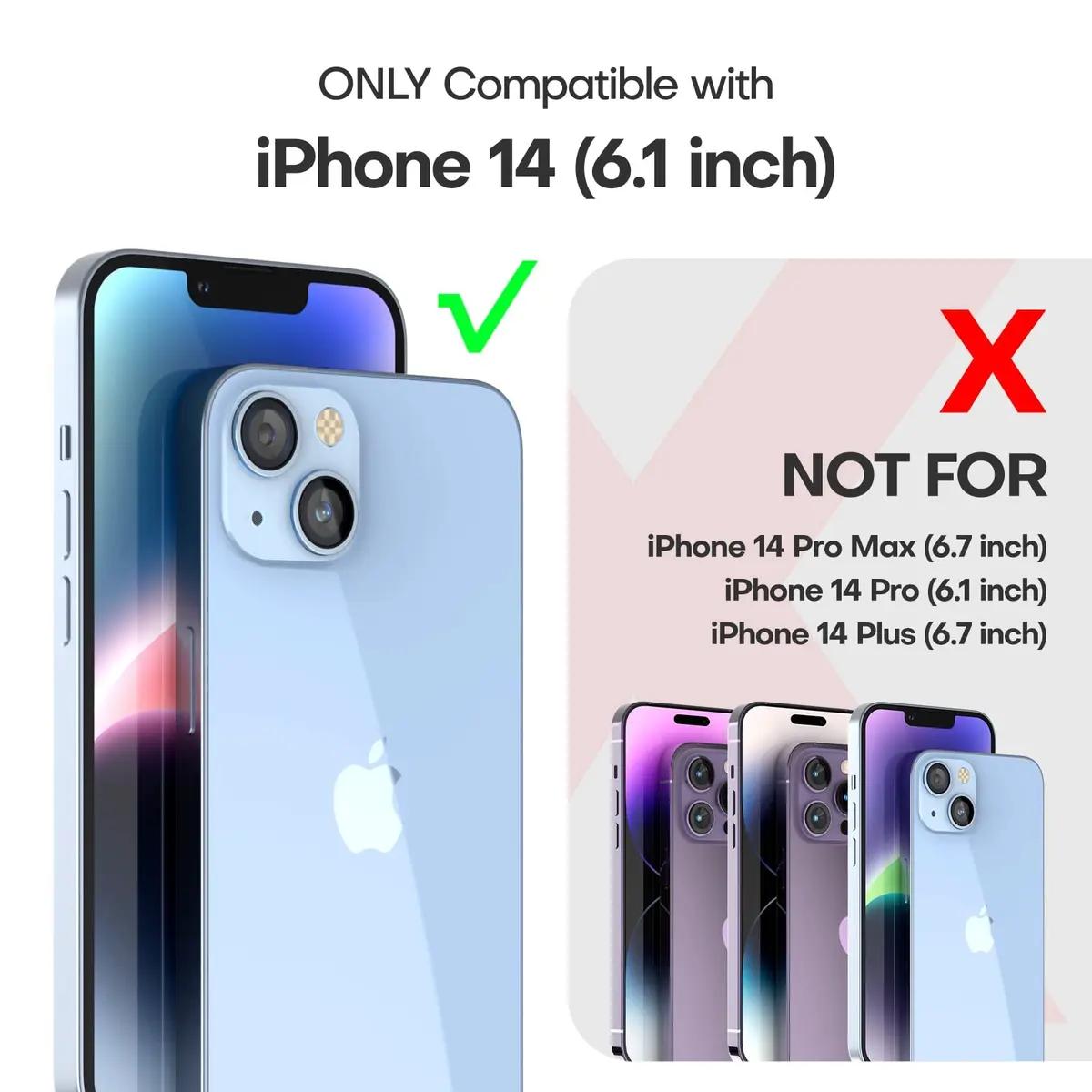 TAURI for iPhone 14 Case, Compatible with MagSafe, Clear | Military-Grade Shockproof & Anti-Yellowing - view 6