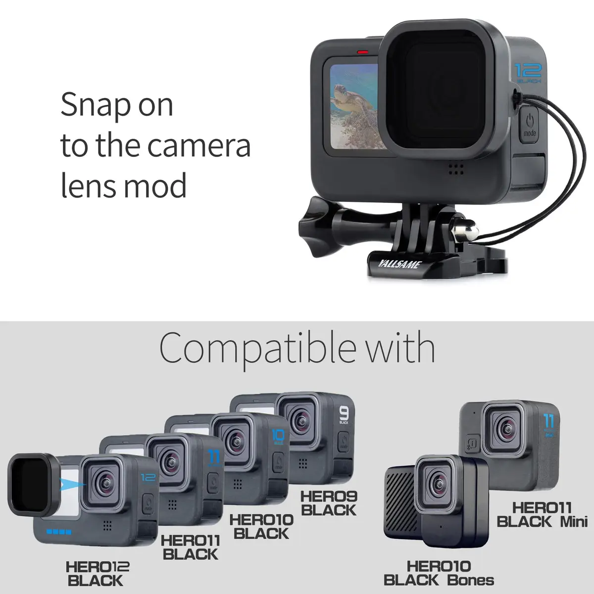YALLSAME ND & CPL Filter Set for GoPro Hero 9/10/11/12 Black & Mini | 5-Piece Glass Filter Kit with Nano Coating - view 2