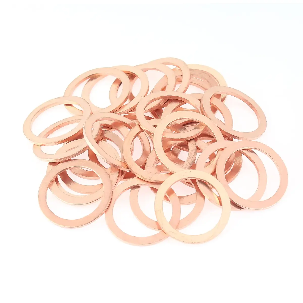 HELIFOUNER M20x26x1.5mm Copper Washers (40 Pieces) | High Heat Resistance Sealing Washers - main product image
