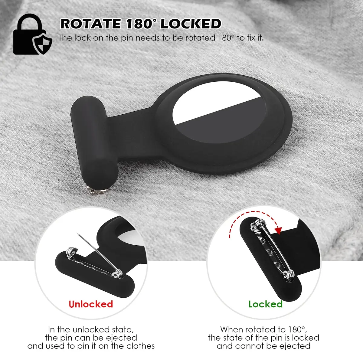 WALLFID Hidden Air-Tag Case for Kids, Elderly, Pets, Clothing | Black & Blue & Blue & White Silicone Tracker Holder - view 5