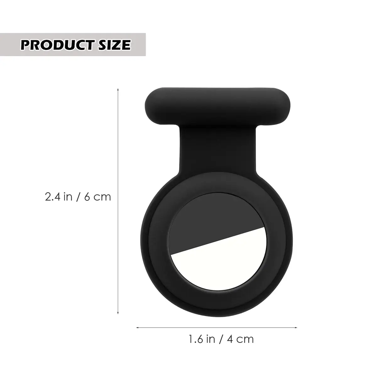 WALLFID Hidden Air-Tag Case for Kids, Elderly, Pets, Clothing | Black & Blue & Blue & White Silicone Tracker Holder - view 4