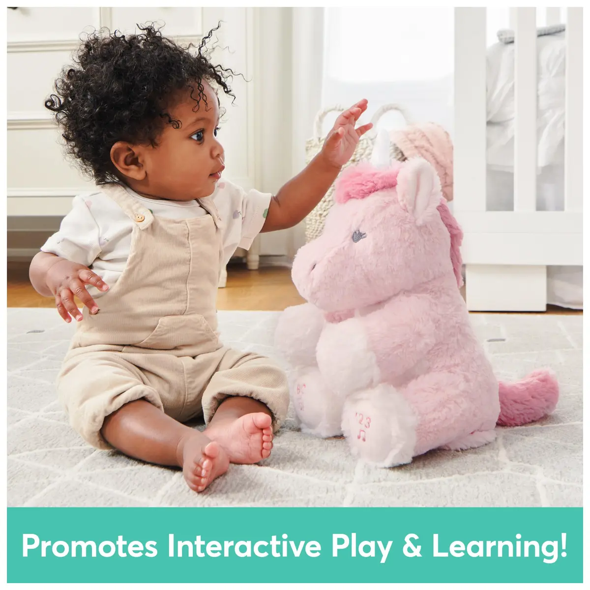 GUND Baby Alora Unicorn 11” Plush | Animated Singing Toy for Babies, ABCs & Numbers Learning - view 6