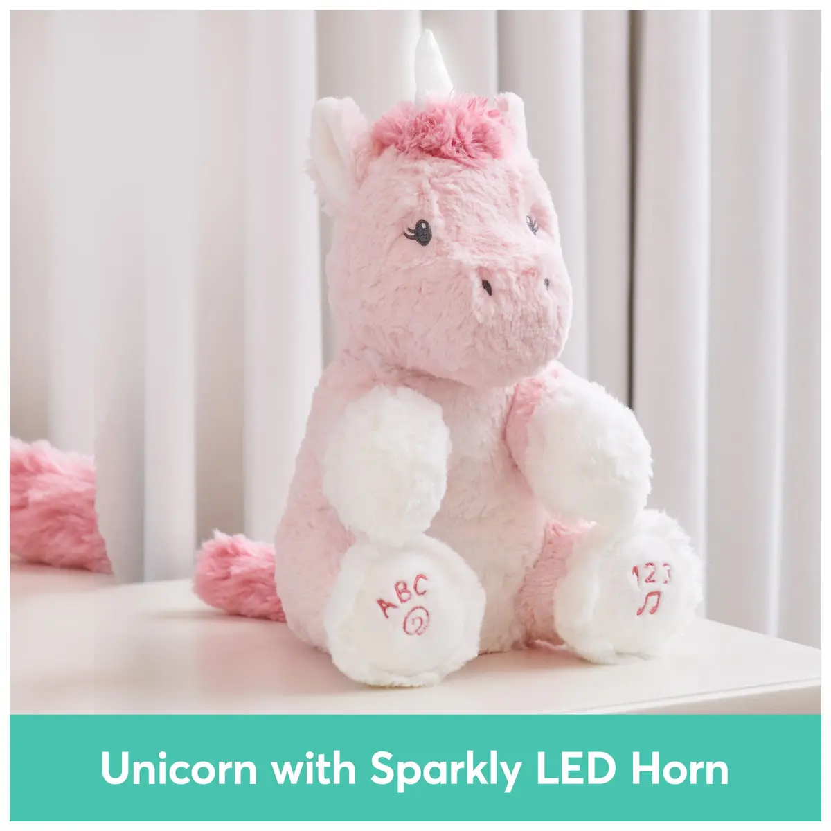 GUND Baby Alora Unicorn 11” Plush | Animated Singing Toy for Babies, ABCs & Numbers Learning - view 2