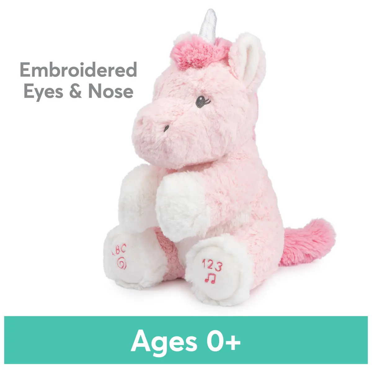 GUND Baby Alora Unicorn 11” Plush | Animated Singing Toy for Babies, ABCs & Numbers Learning - view 3