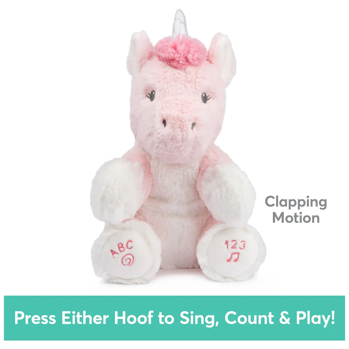GUND Baby Alora Unicorn 11” Plush | Animated Singing Toy for Babies, ABCs & Numbers Learning - view 4