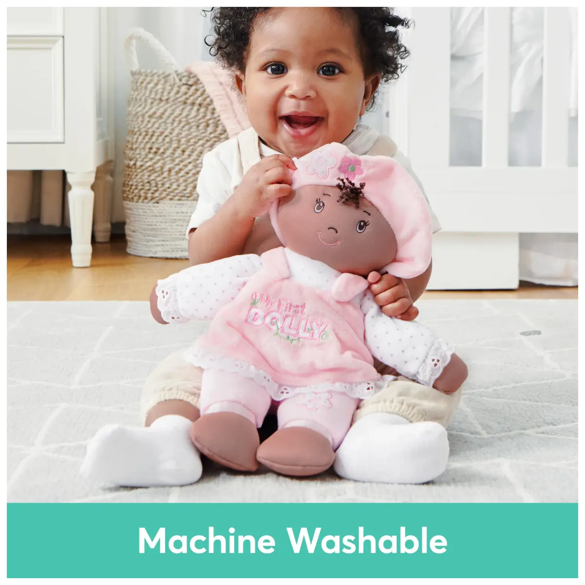 Baby GUND My First Dolly Plush Doll 33cm (13 Inch) | ASTM-Tested, Safe for Ages 0+ - view 5