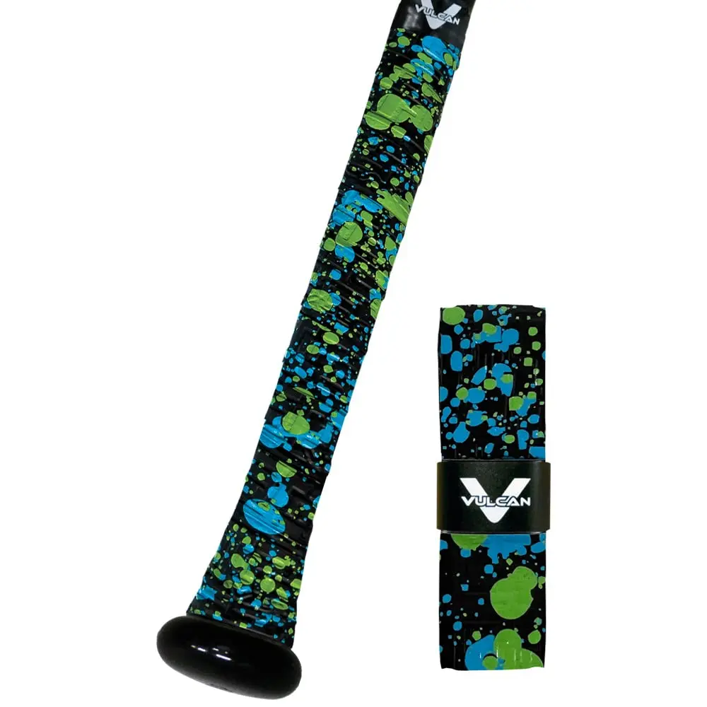 Vulcan 1.00mm Bat Grip Slime Splatter | Baseball/Softball Bat Handle Wrap | 28 inches (71.1 cm) - view 2