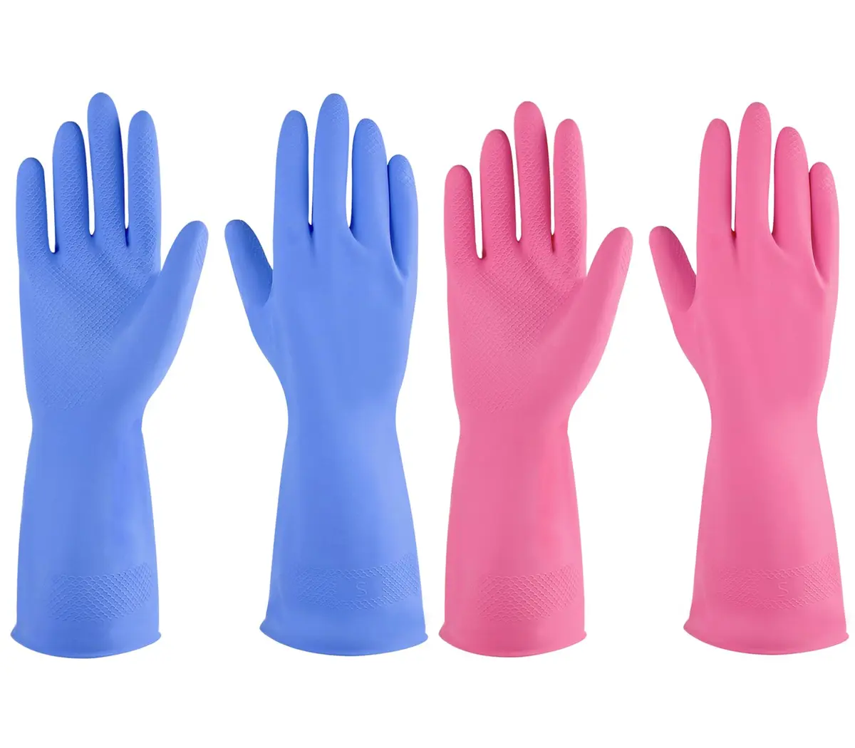 IUCGE Rubber Gloves XL | Reusable, Waterproof Dishwashing Gloves for Household & Commercial Use - main product image
