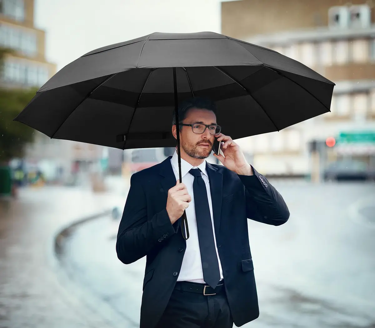 G4Free 62 Inch Large Golf Umbrella Windproof Reverse Travel Umbrella with Double Canopy and Auto Open/Close | 157.5 cm (62 Inch) Arc - view 8