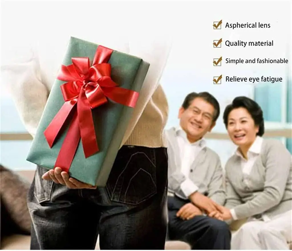 Yiushing Color Glint Sapphire High Hardness Anti-blue Progressive Reading Glasses +2.50 for Adults - view 8