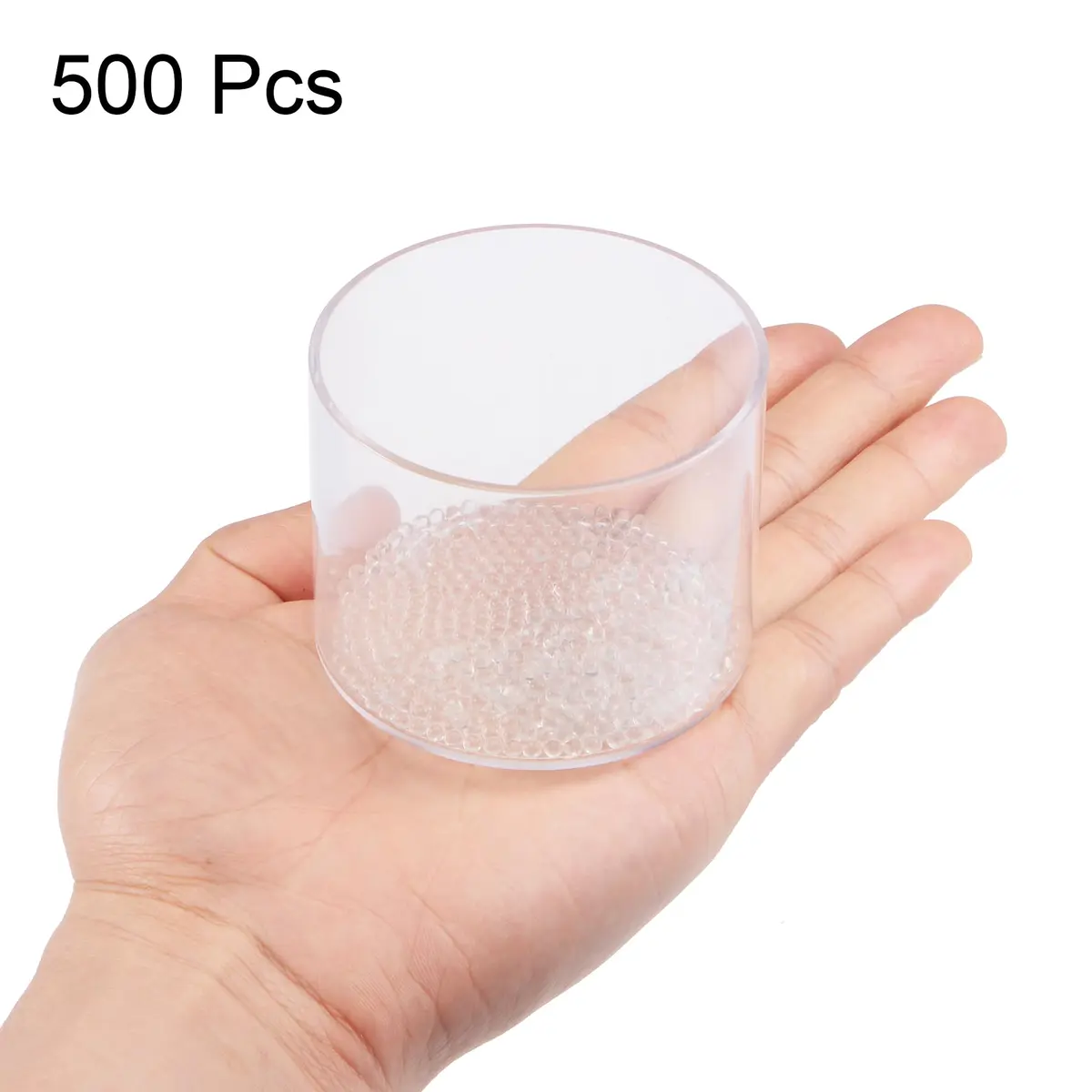 uxcell 3mm Solid Round Clear Glass Ball Boiling Stones 500pcs | Chemically Inert Soda Lime Glass - view 3