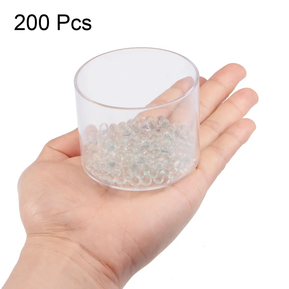 uxcell 6mm Clear Glass Ball Beads 200pcs | Paint Mixing Agitators - view 3