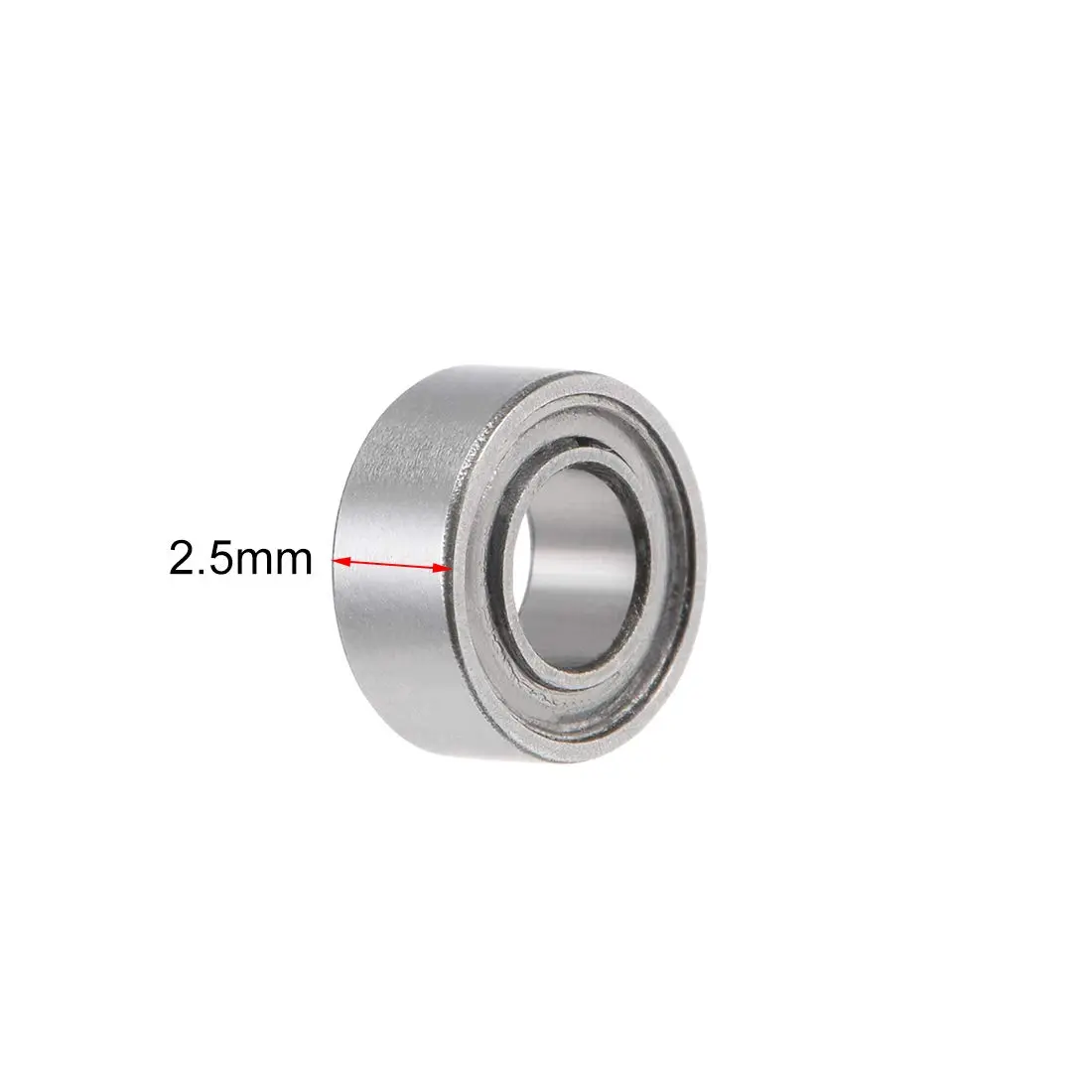 uxcell SMR63ZZ Deep Groove Ball Bearing 3mm x 6mm x 2.5mm | Stainless Steel, Shielded, High Speed - view 3
