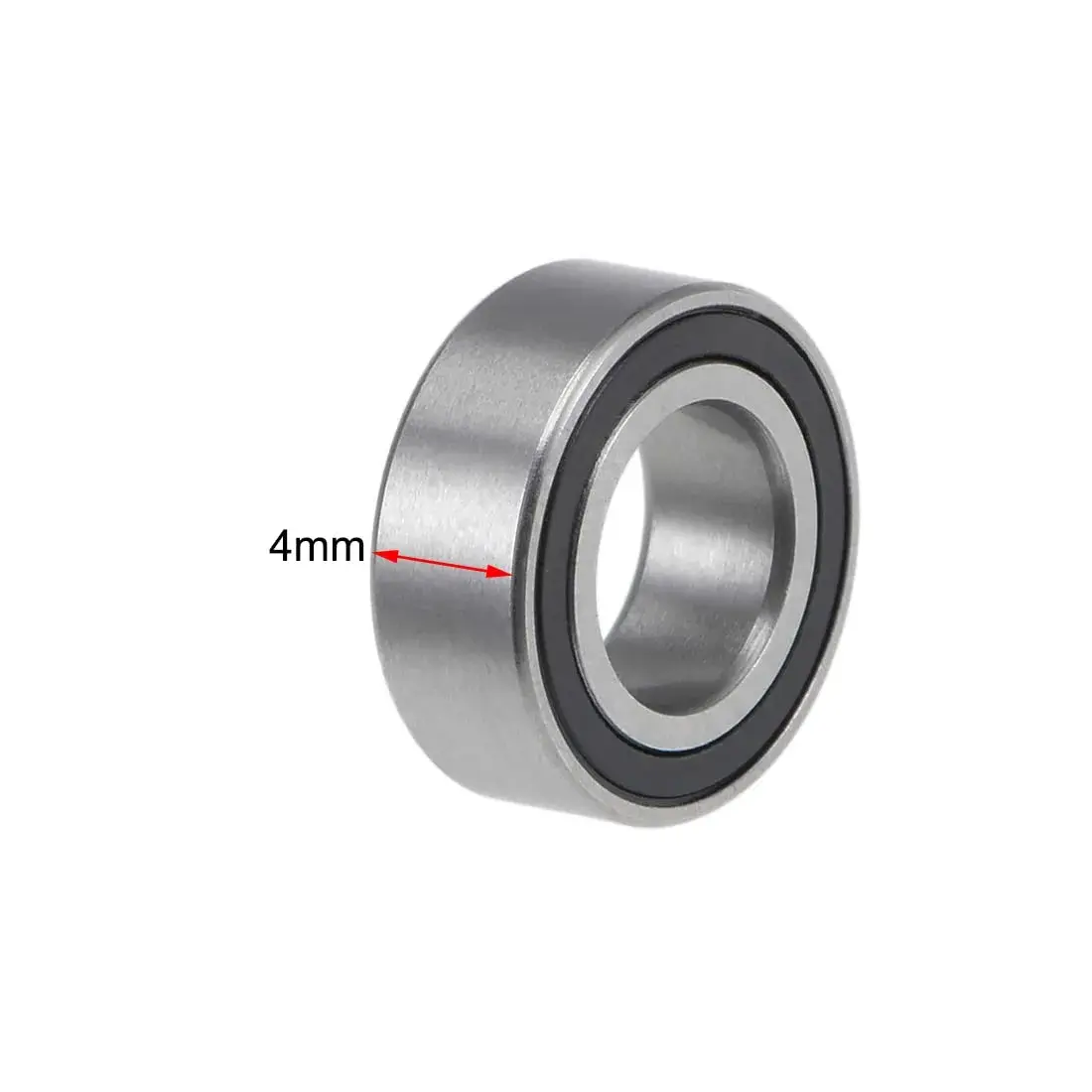 uxcell MR116-2RS Ball Bearings 6mm Inner Dia 11mm OD 4mm Bore Double Sealed Chrome Steel Z2 10pcs - view 3