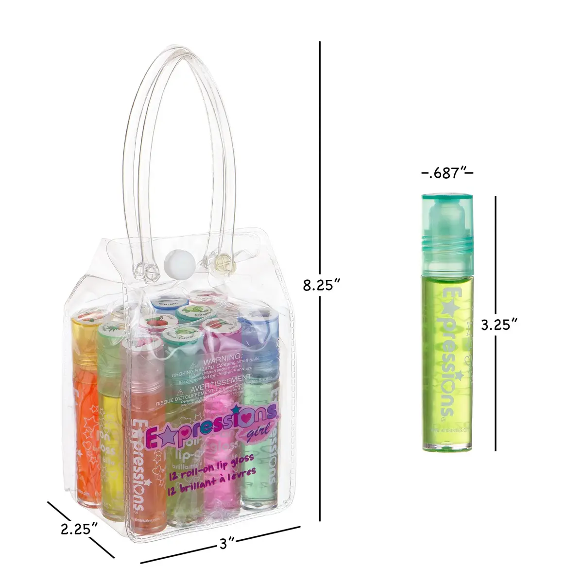 Expressions girl 24pc Fruit Flavored Lip Gloss Set | Moisture-Rich, Non-Toxic, Kid-Friendly (70-120 chars) - view 6