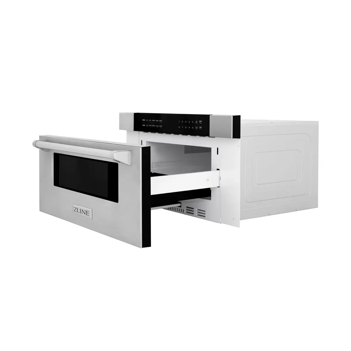 ZLINE 30" 1.2 cu. ft. Built-In Microwave Drawer in Stainless Steel | Space-Saving, 1000W, Top Access Design - view 4