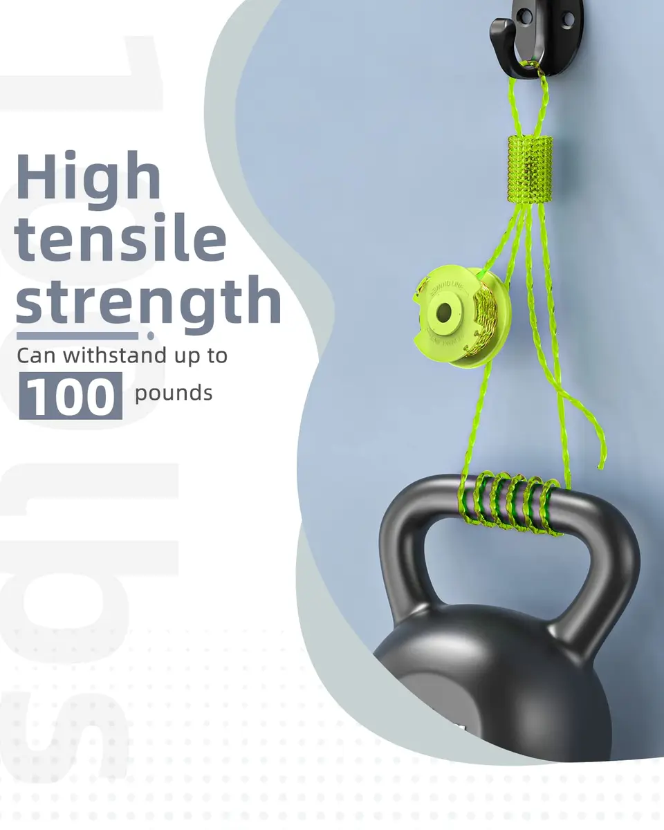 Eventronic Weed Wacker String Replacement for Ryobi ONE+ 0.08'' | 6 Spools & 1 Cap, Compatible with Ryobi 18V/24V/40V Trimmers - view 6