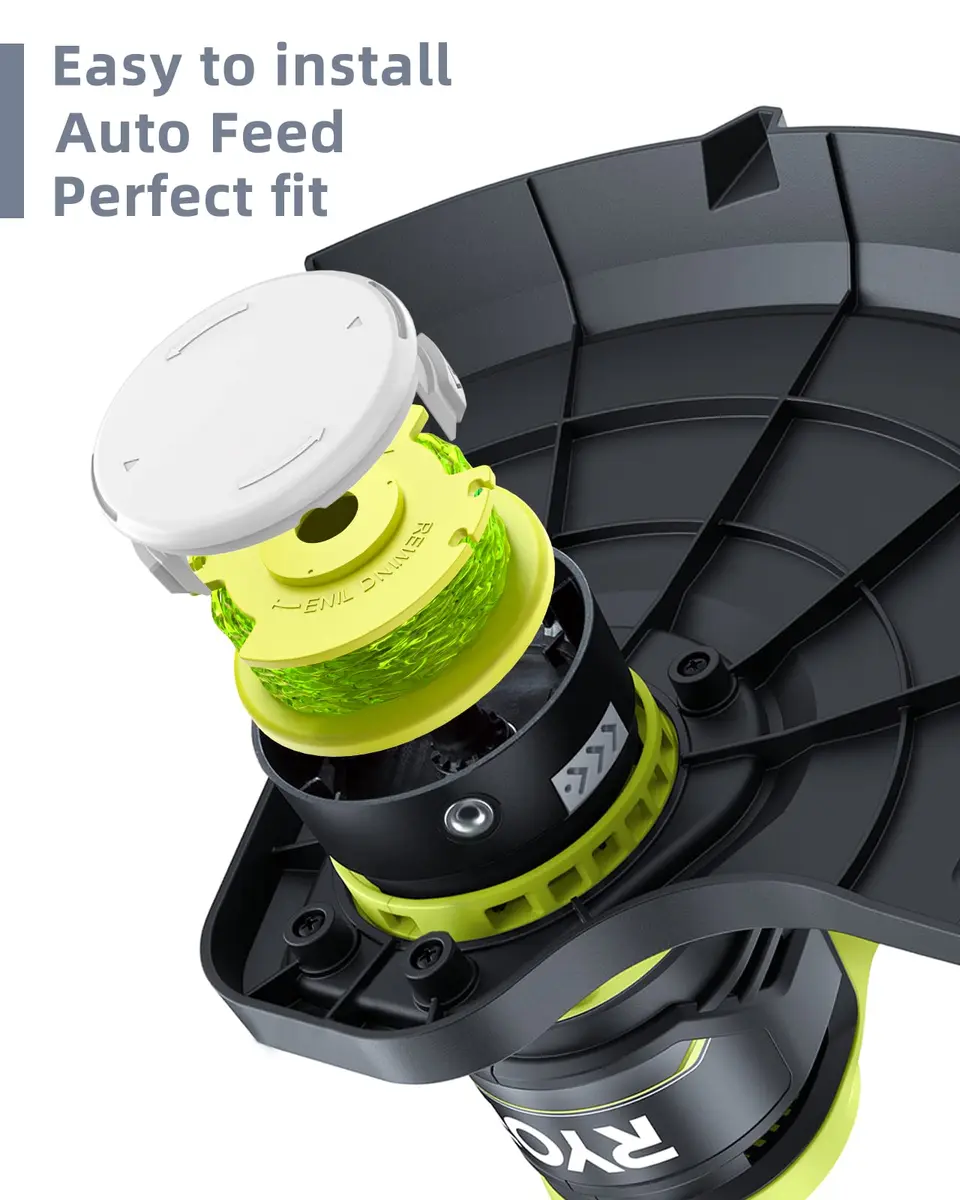 Eventronic Weed Wacker String Replacement for Ryobi ONE+ 0.08'' | 6 Spools & 1 Cap, Compatible with Ryobi 18V/24V/40V Trimmers - view 4