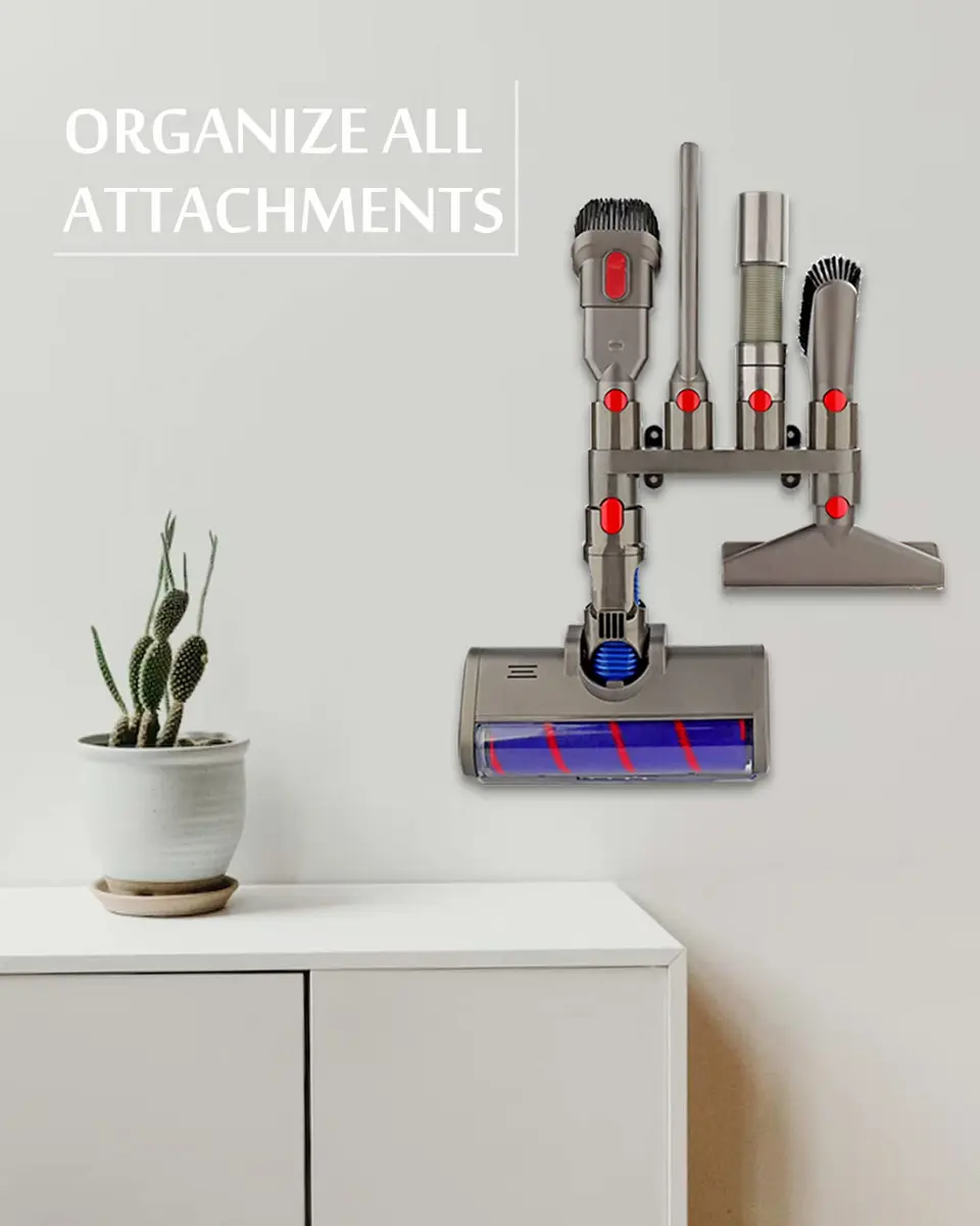 CRAVERLAND Dyson Vacuum Cleaner Attachment Holder | 25.4cm (10") L x 23.1cm (9") W x 9.1cm (3.6") H - view 7