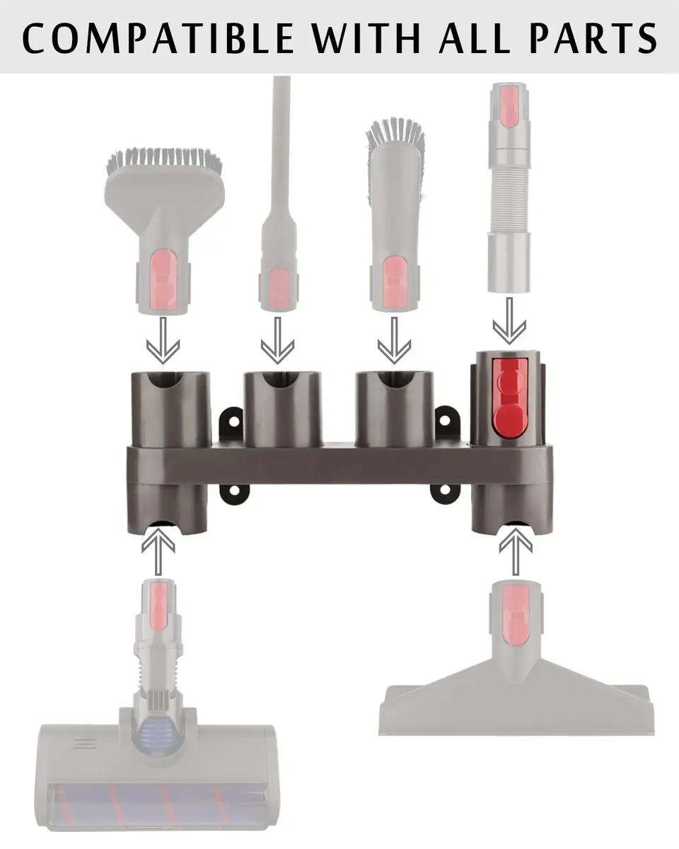 CRAVERLAND Dyson Vacuum Cleaner Attachment Holder | 25.4cm (10") L x 23.1cm (9") W x 9.1cm (3.6") H - view 4