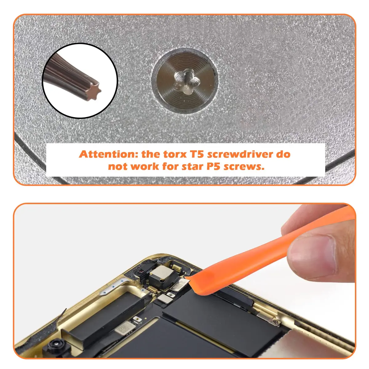 Jorest T5 Torx Security Precision Screwdriver with Spudger | Tool for Electronics Repair - view 3