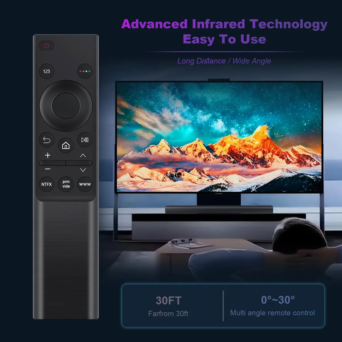 AULCMEET BN59-01358D Remote Control for Samsung UHD 4K Smart TV | Replacement, Compatible with 2021 Models - view 6