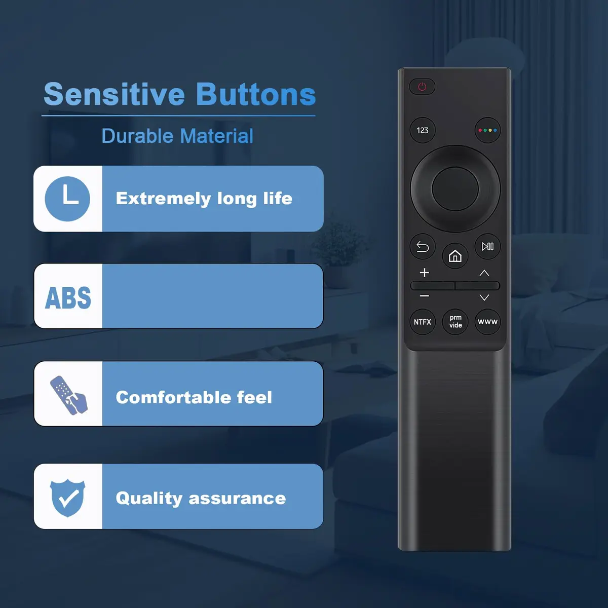 AULCMEET BN59-01358D Remote Control for Samsung UHD 4K Smart TV | Replacement, Compatible with 2021 Models - view 3