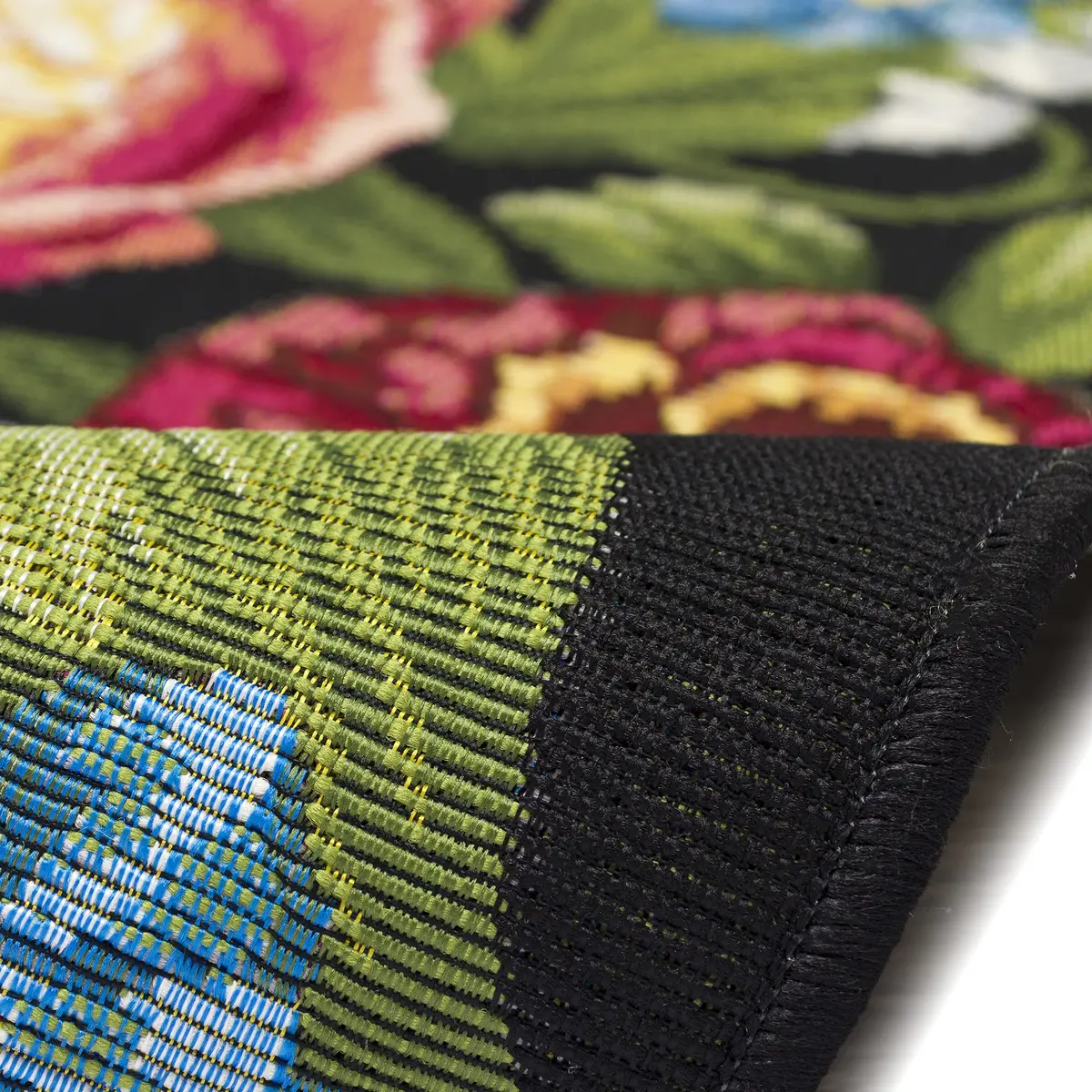 Liora Manne Esencia 1'11" x 4'11" Botanical Indoor/Outdoor Rug | Machine Washable, Non-Slip, Low Profile, Floral Design - view 8